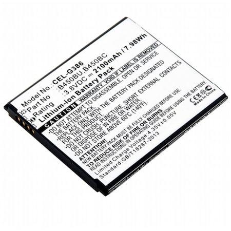 Dantona Replacement Cell Phone Battery for Samsung B450BC CEL-G386